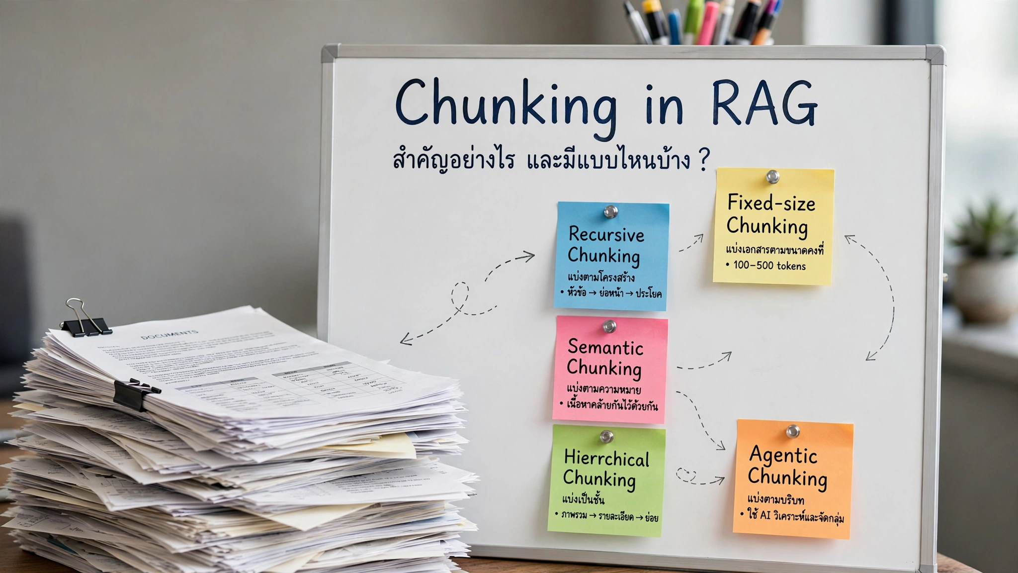 การทำระบบให้ AI ตอบคำถาม Chunking คืออะไร สำคัญอย่างไร?