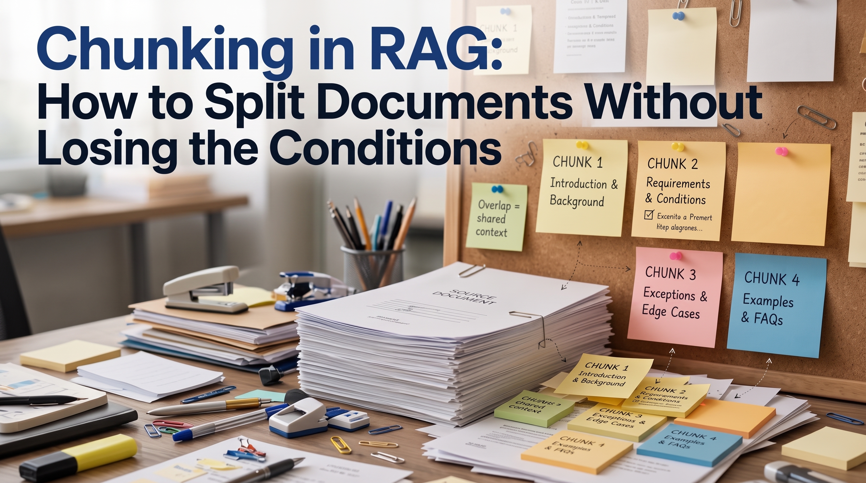 Chunking in RAG: How to Split Documents Without Losing the Conditions