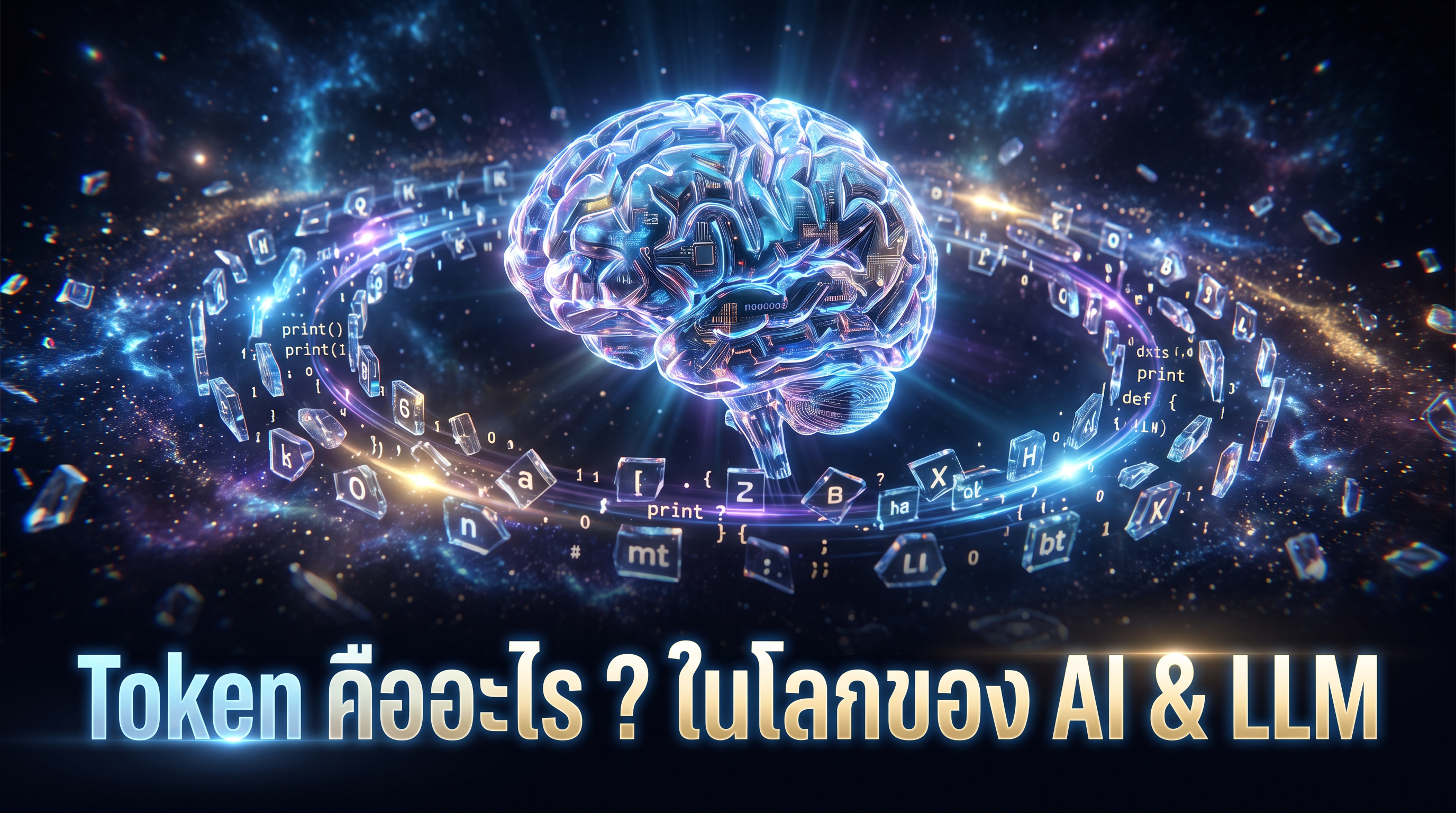 Token คืออะไรในโลก AI? เจาะลึกการคิดเงิน ภาษาไทยกินเหรียญจริงไหม และเทคนิคประหยัด Token สูงสุด 50-80%
